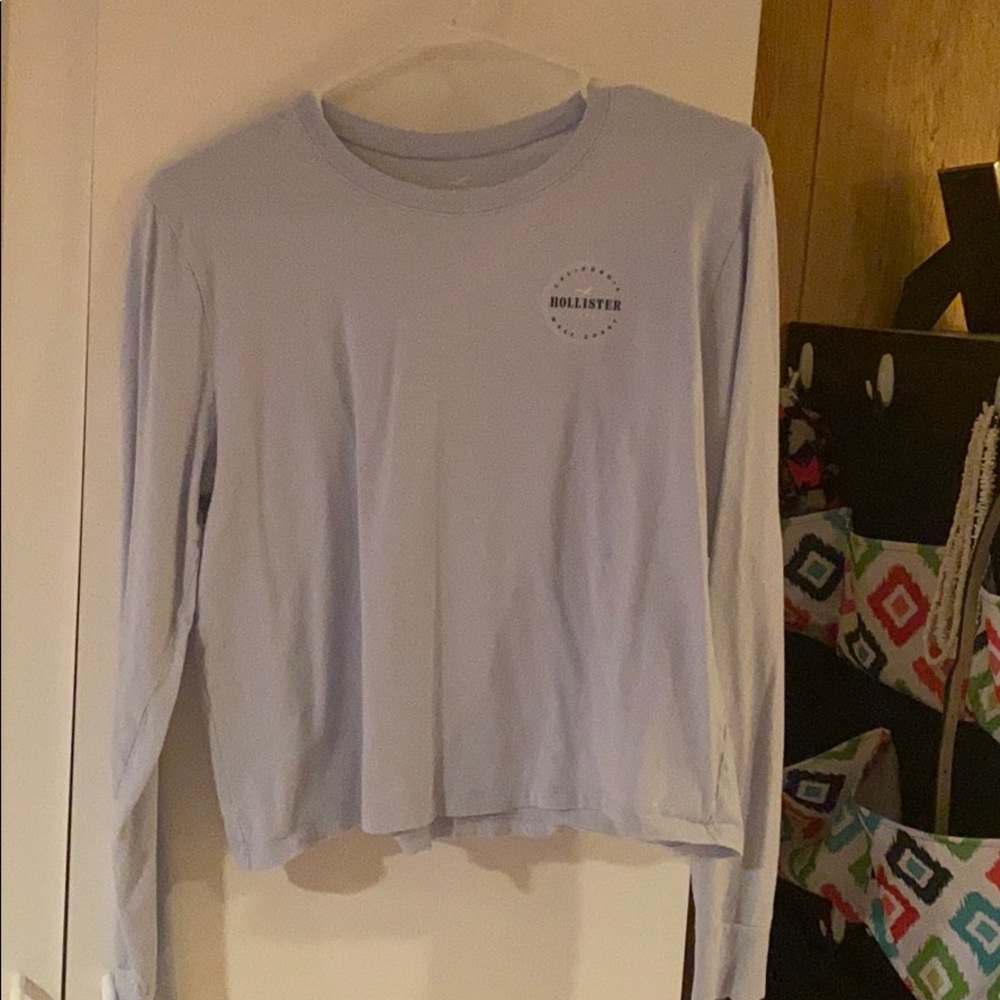 blue Hollister shirt